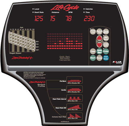 Life Fitness R9i Console